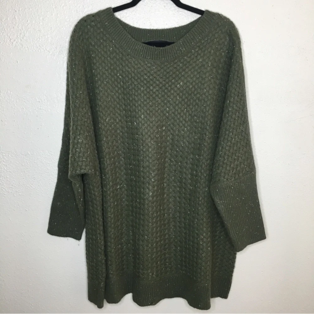 Lane Bryant Sweater in Olive Green 26/28